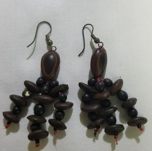 Native coffee bean earings